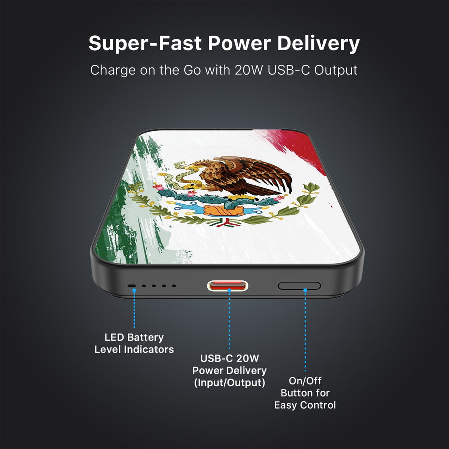MyBat Design Lab 5000mAh Magnetic Wireless Power Bank - Black - Bandera de México - MPBBAT131-BK-174-7.jpg
