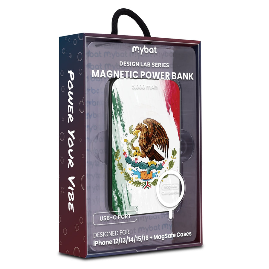 MyBat Design Lab 5000mAh Magnetic Wireless Power Bank - Black - Bandera de México - MPBBAT131-BK-174-9.jpg