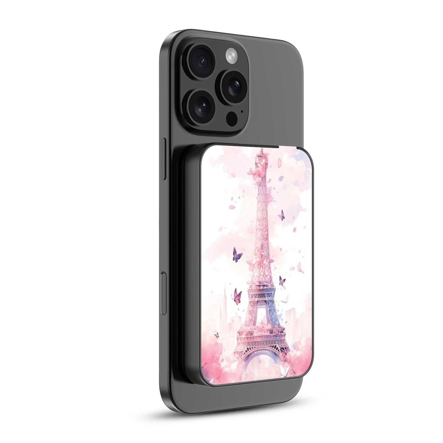 MyBat Design Lab 5000mAh Magnetic Wireless Power Bank - Black - Parisian Butterflies - MPBBAT131-BK-182-2.jpg