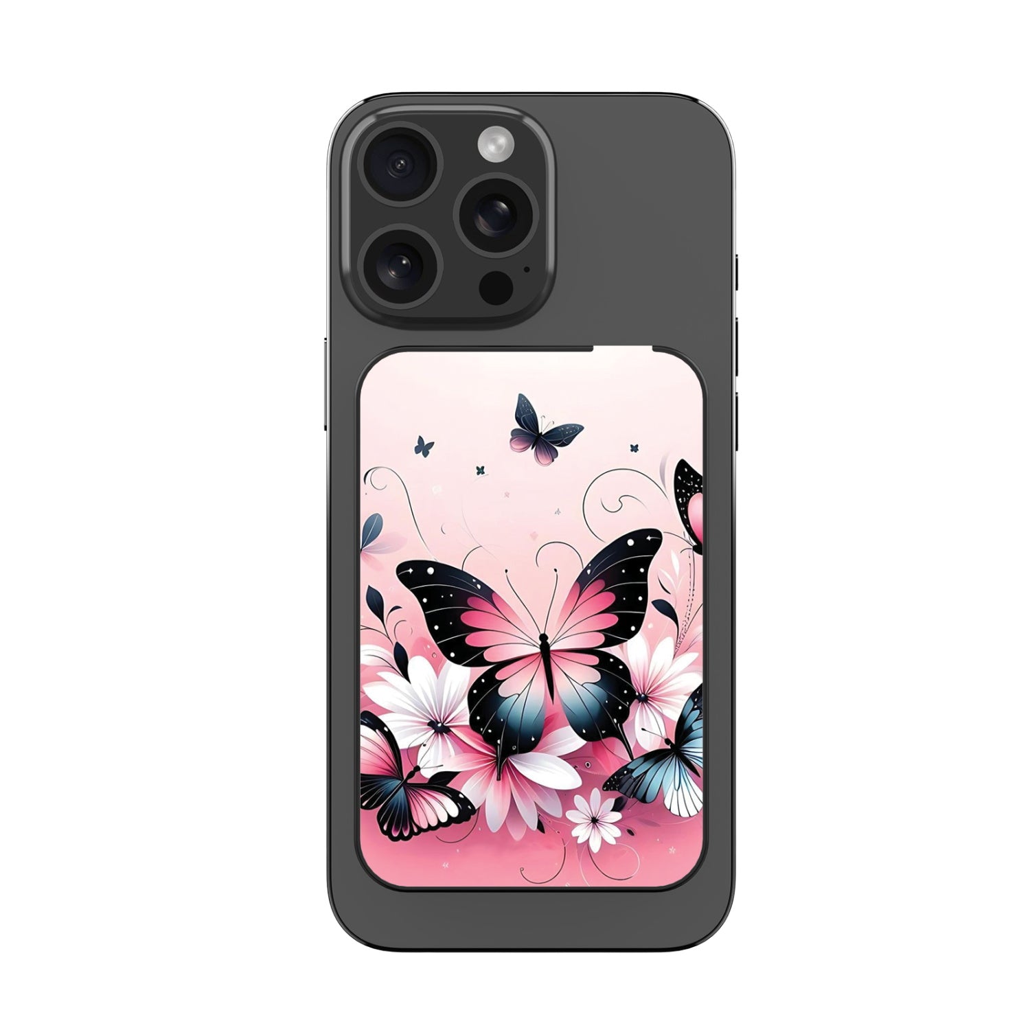MyBat Design Lab 5000mAh Magnetic Wireless Power Bank - Black - Butterfly Bouquet - MPBBAT131-BK-184-3.jpg