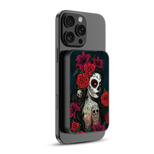 MyBat Design Lab 5000mAh Magnetic Wireless Power Bank - Black - Lady Of The Dead - MPBBAT131-BK-189-2.jpg
