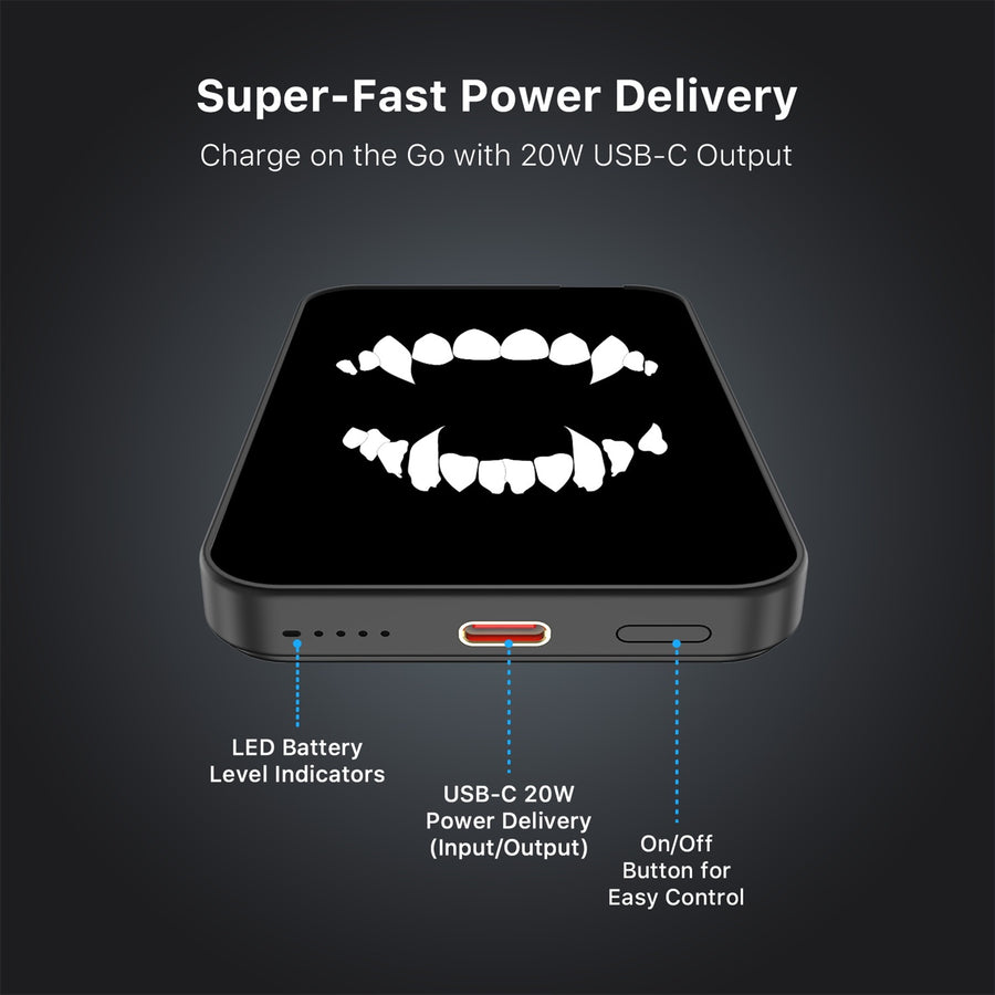 MyBat Design Lab 5000mAh Magnetic Wireless Power Bank - Black - Vampire Fangs - MPBBAT131-BK-230-7.jpg