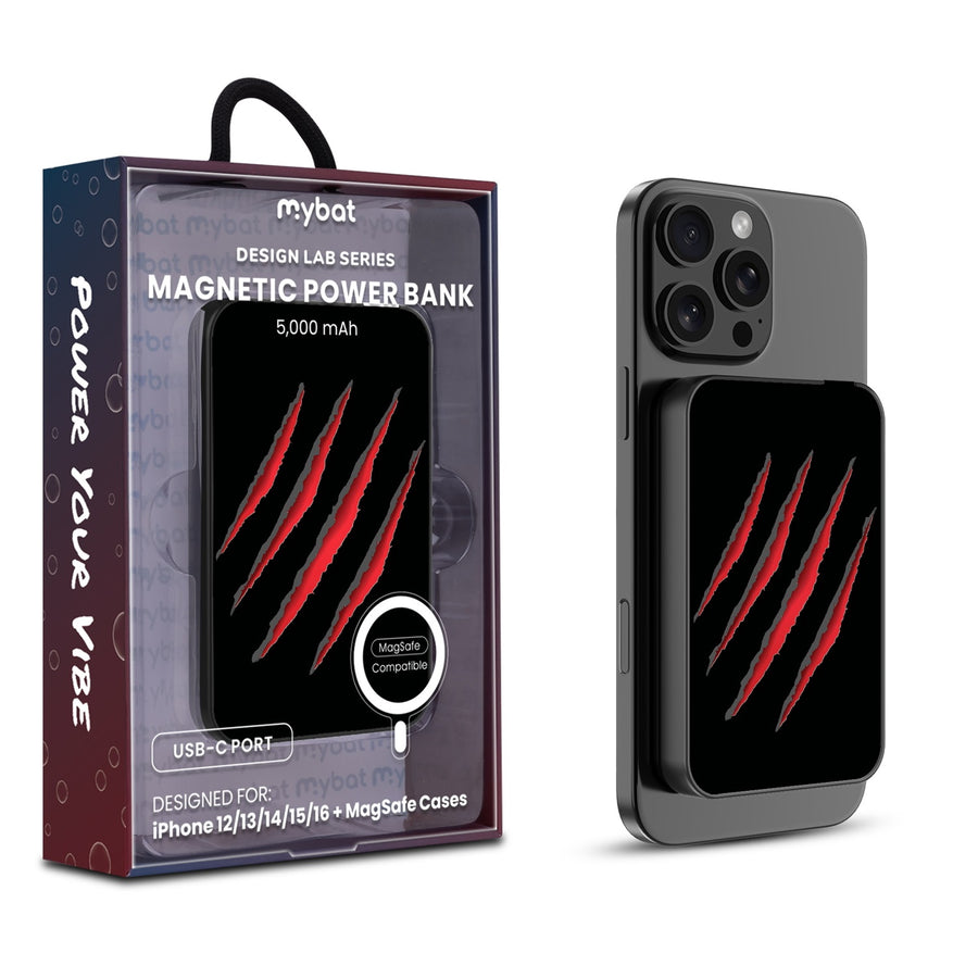 MyBat Design Lab 5000mAh Magnetic Wireless Power Bank - Black - Claw Marks - MPBBAT131-BK-231-1.jpg