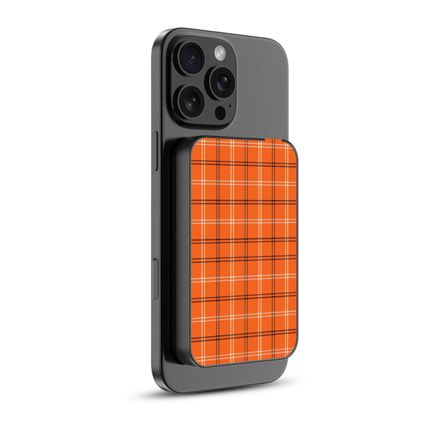 MyBat Design Lab 5000mAh Magnetic Wireless Power Bank - Black - Pumpkin Plaid - MPBBAT131-BK-244-2.jpg