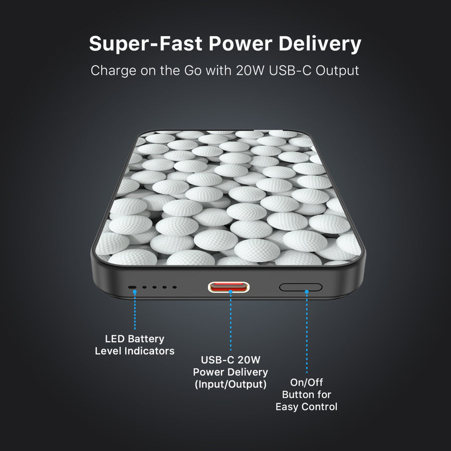 MyBat Design Lab 5000mAh Magnetic Wireless Power Bank - Black - Golf Balls - MPBBAT131-BK-314-7.jpg