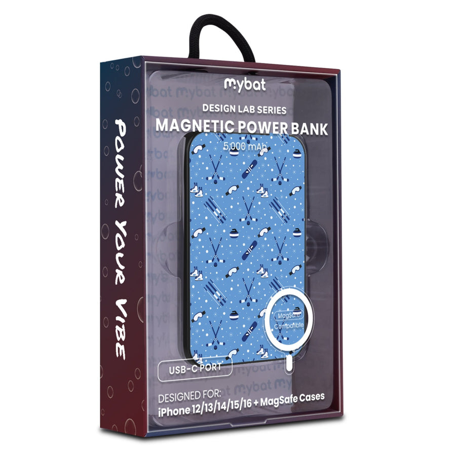MyBat Design Lab 5000mAh Magnetic Wireless Power Bank - Black - Powder Pleasures