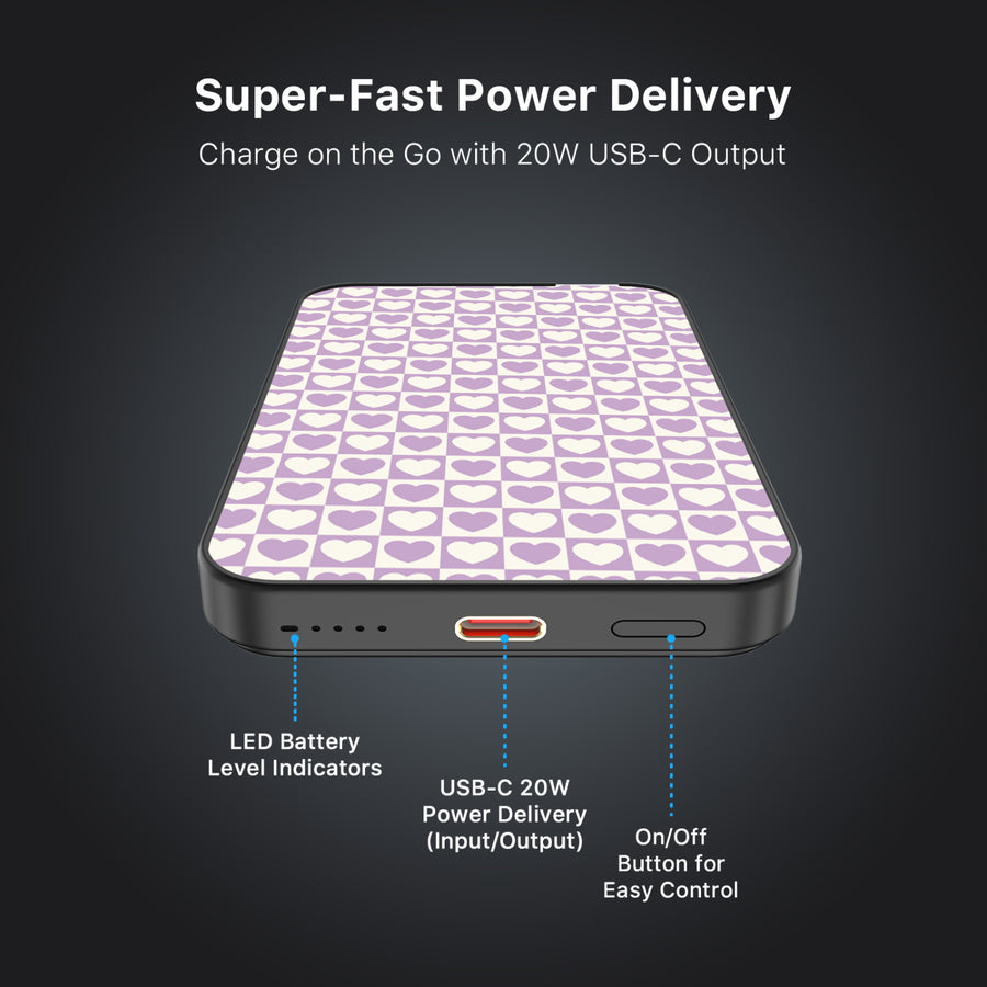 MyBat Design Lab 5000mAh Magnetic Wireless Power Bank - Black - Heart Grid - MPBBAT131-BK-339-7.jpg