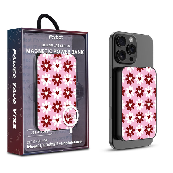 MyBat Design Lab 5000mAh Magnetic Wireless Power Bank - Black - Love in Bloom - MPBBAT131-BK-341-1.jpg