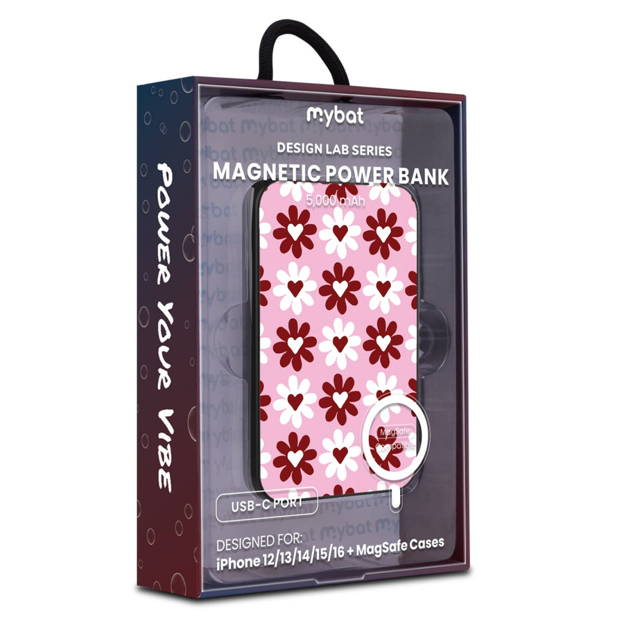 MyBat Design Lab 5000mAh Magnetic Wireless Power Bank - Black - Love in Bloom