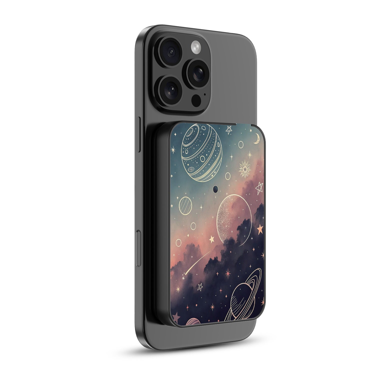 MyBat Design Lab 5000mAh Magnetic Wireless Power Bank - Black - Planets and Stars - MPBBAT131-BK-356-2.jpg