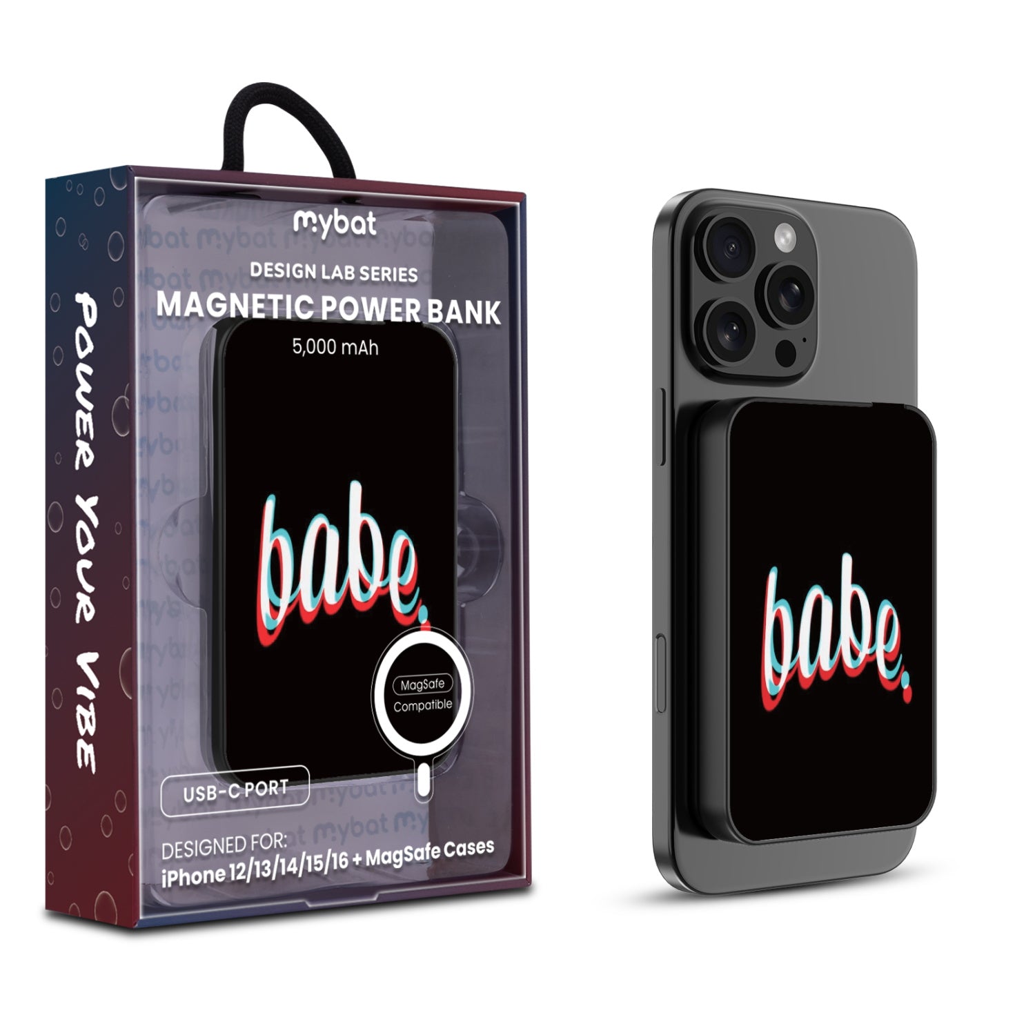 MyBat Design Lab 5000mAh Magnetic Wireless Power Bank - Black - Babe - MPBBAT131-BK-369-1.jpg