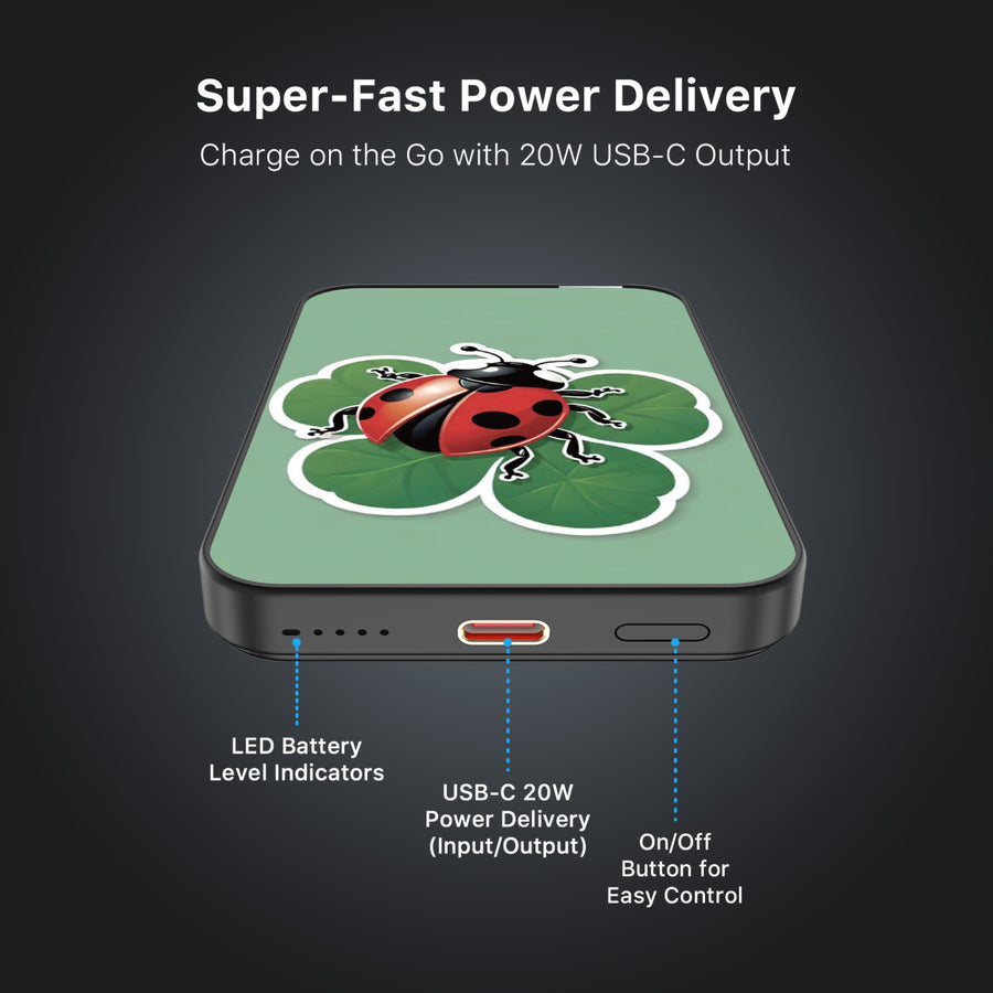 MyBat Design Lab 5000mAh Magnetic Wireless Power Bank - Black - Ladybug Luck - MPBBAT131-BK-373-7.jpg