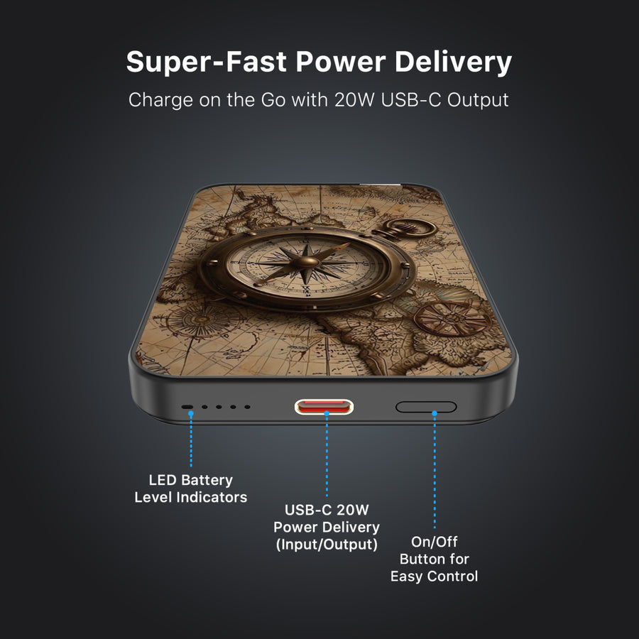 MyBat Design Lab 5000mAh Magnetic Wireless Power Bank - Black - Compass - MPBBAT131-BK-378-7.jpg