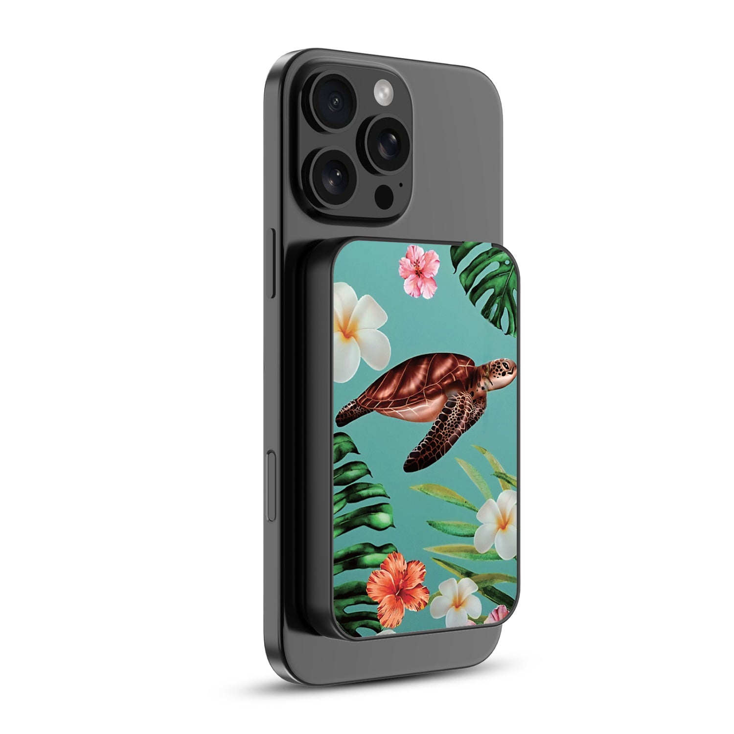 MyBat Design Lab 5000mAh Magnetic Wireless Power Bank - Black - Hawaiian Sea Turtle - MPBBAT131-BK-380-2.jpg