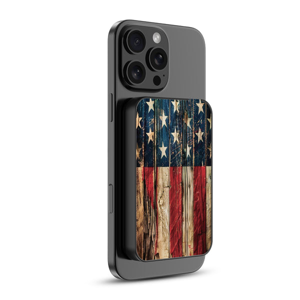MyBat Design Lab 5000mAh Magnetic Wireless Power Bank - Black - US Painted Flag - MPBBAT131-BK-381-2.jpg