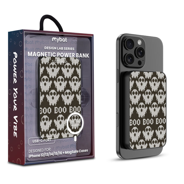 MyBat Design Lab 5000mAh Magnetic Wireless Power Bank - Black - Boo Who - MPBBAT131-BK-399-1.jpg