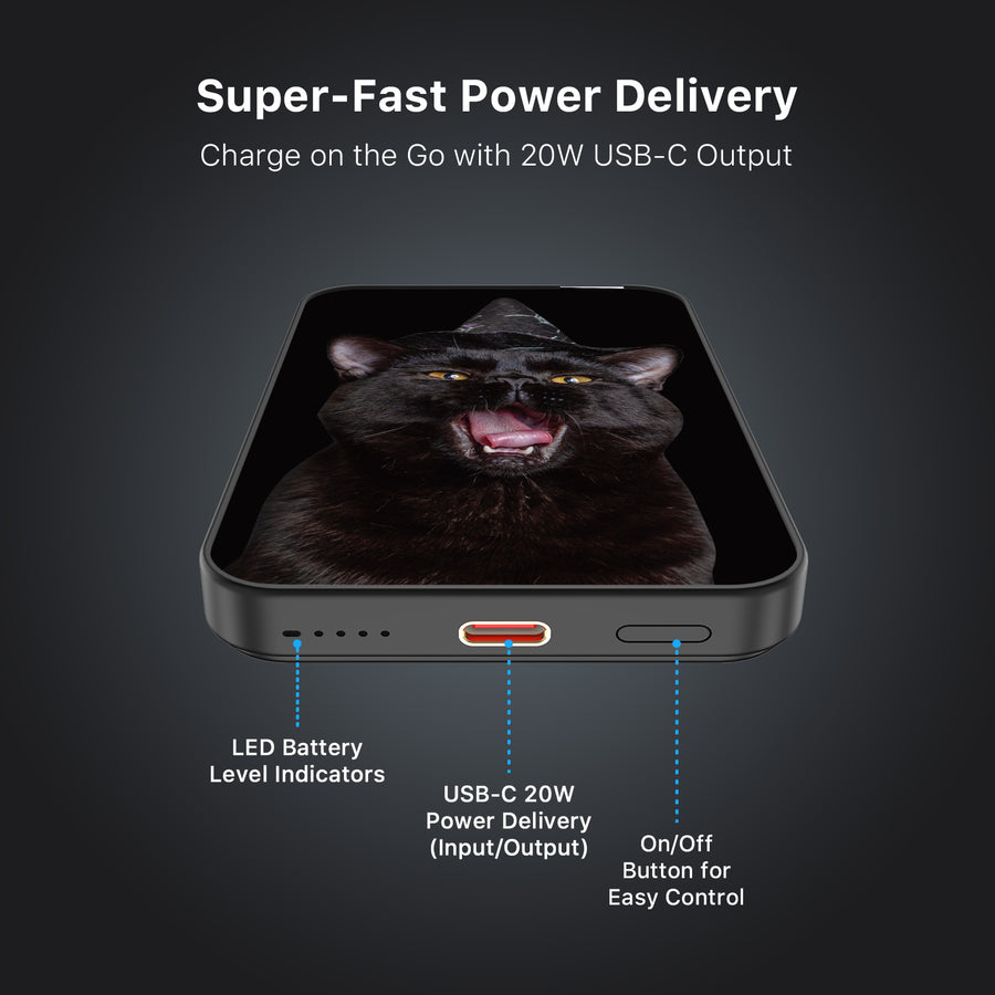 MyBat Design Lab 5000mAh Magnetic Wireless Power Bank - Black - Witch’s Cat - MPBBAT131-BK-403-7.jpg