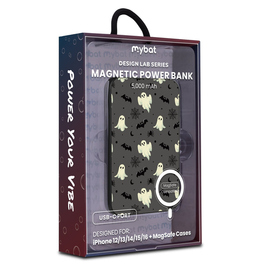 MyBat Design Lab 5000mAh Magnetic Wireless Power Bank - Black - Night Crawlers