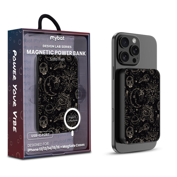 MyBat Design Lab 5000mAh Magnetic Wireless Power Bank - Black - Mystic Elements - MPBBAT131-BK-412-1.jpg