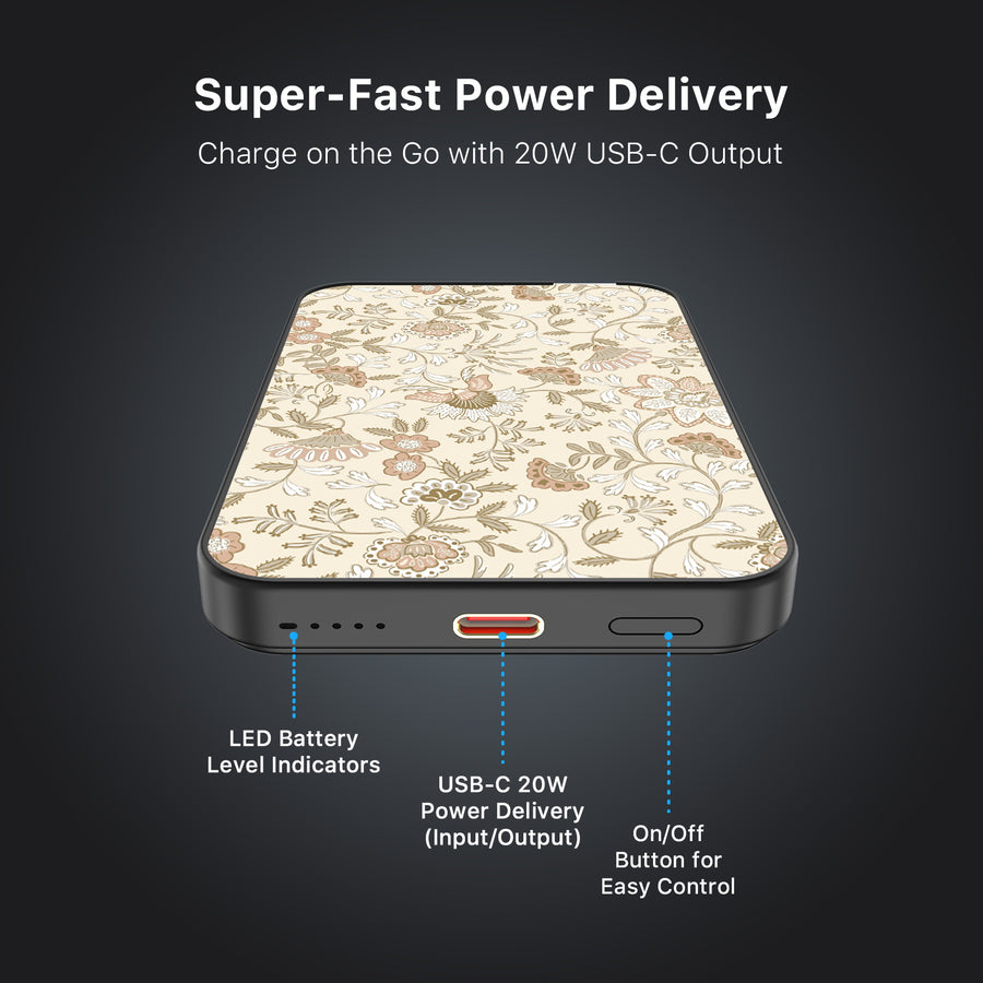 MyBat Design Lab 5000mAh Magnetic Wireless Power Bank - Black - Jacobean Floral - MPBBAT131-BK-425-7.jpg
