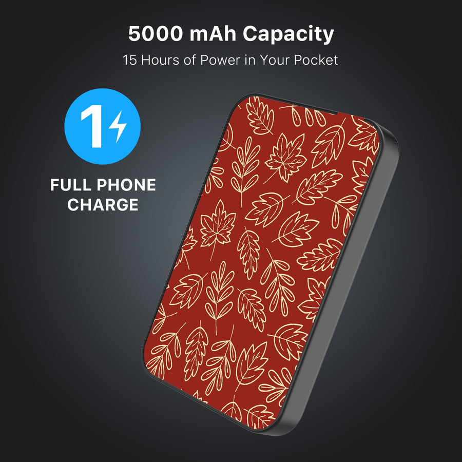 MyBat Design Lab 5000mAh Magnetic Wireless Power Bank - Black - Leaf Lines - MPBBAT131-BK-429-8.jpg