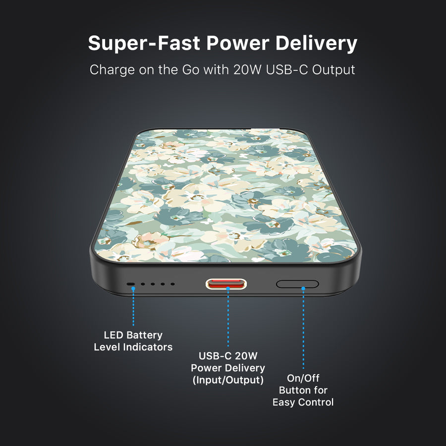 MyBat Design Lab 5000mAh Magnetic Wireless Power Bank - Black - Vintage Garden - MPBBAT131-BK-432-7.jpg