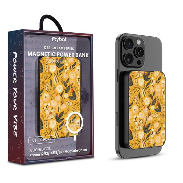 MyBat Design Lab 5000mAh Magnetic Wireless Power Bank - Black - Floral Stitch - MPBBAT131-BK-439-1.jpg