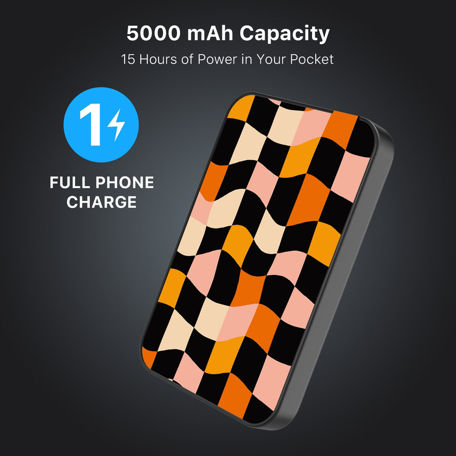 MyBat Design Lab 5000mAh Magnetic Wireless Power Bank - Black - Groovy Check - MPBBAT131-BK-448-8.jpg