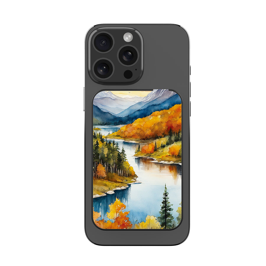 MyBat Design Lab 5000mAh Magnetic Wireless Power Bank - Black - Impressionist Foliage - MPBBAT131-BK-452-3.jpg
