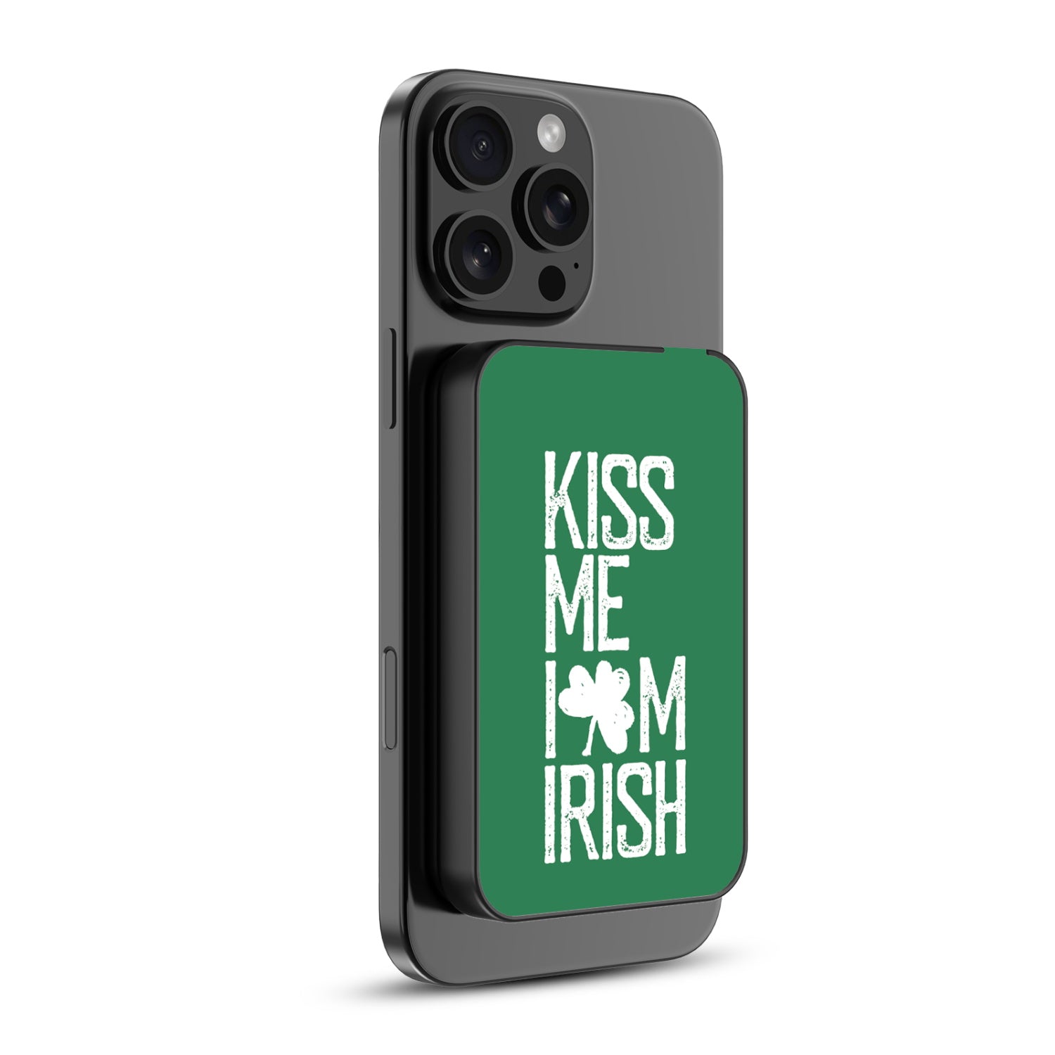 MyBat Design Lab 5000mAh Magnetic Wireless Power Bank - Black - Kiss Me I'm Irish - MPBBAT131-BK-465-2.jpg
