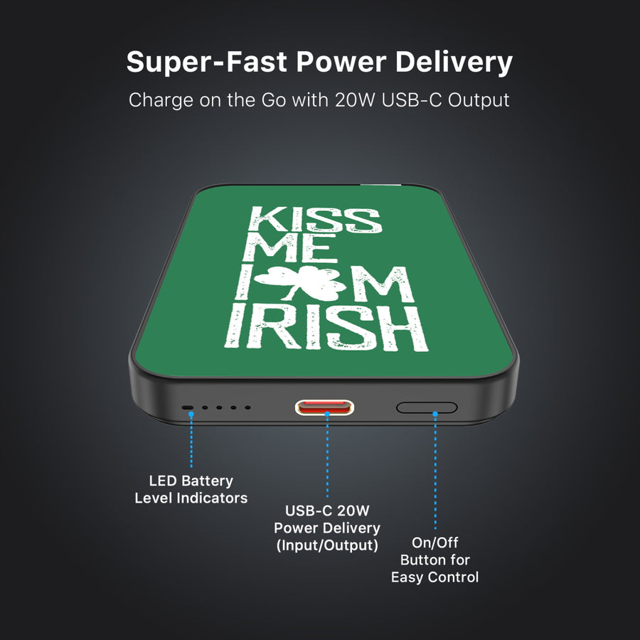 MyBat Design Lab 5000mAh Magnetic Wireless Power Bank - Black - Kiss Me I'm Irish - MPBBAT131-BK-465-7.jpg