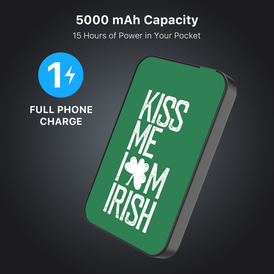 MyBat Design Lab 5000mAh Magnetic Wireless Power Bank - Black - Kiss Me I'm Irish - MPBBAT131-BK-465-8.jpg