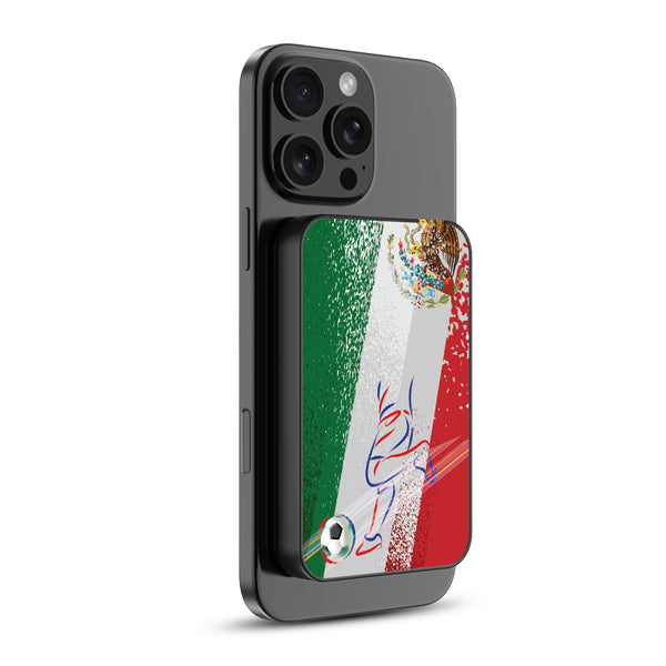 MyBat Design Lab 5000mAh Magnetic Wireless Power Bank - Black – Mexico Soccer - MPBBAT131-BK-507-2.jpg