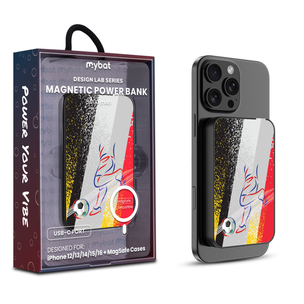 MyBat Design Lab 5000mAh Magnetic Wireless Power Bank - Black – Germany Soccer - MPBBAT131-BK-512-1.jpg