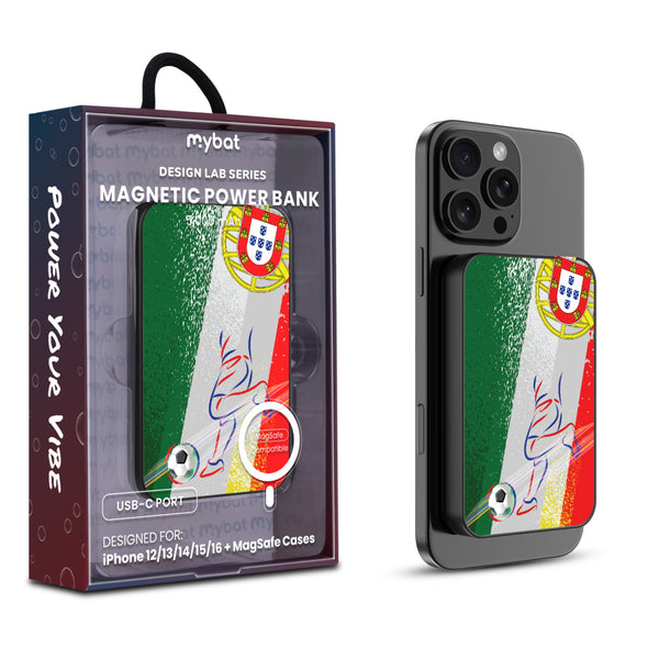 MyBat Design Lab 5000mAh Magnetic Wireless Power Bank - Black – Portugal Soccer - MPBBAT131-BK-514-1.jpg