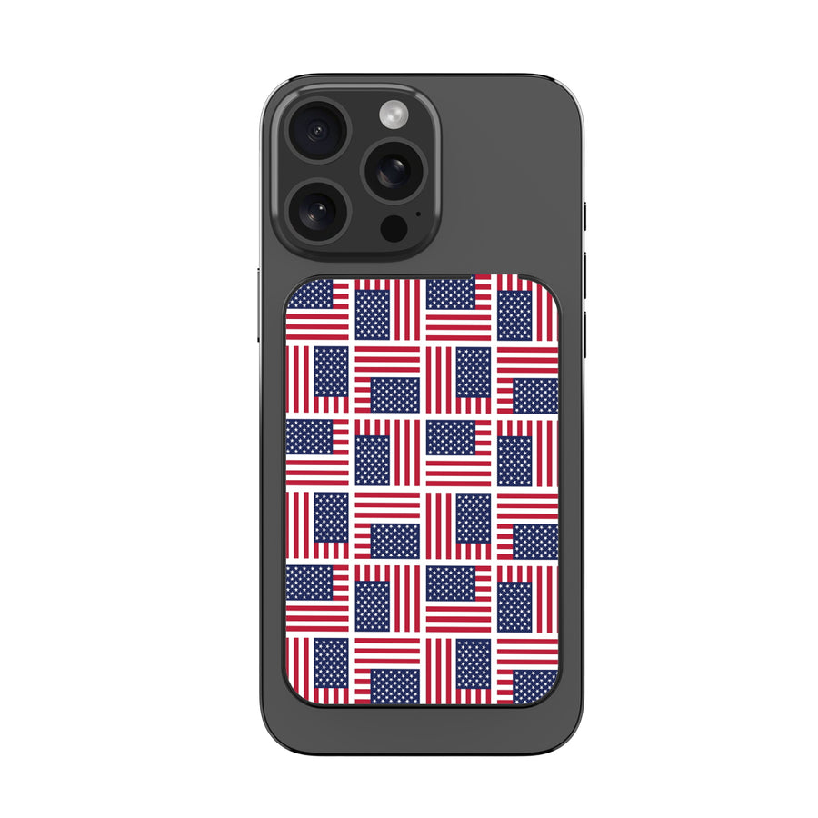 MyBat Design Lab 5000mAh Magnetic Wireless Power Bank - Black – Flag Patchwork - MPBBAT131-BK-519-2.JPG