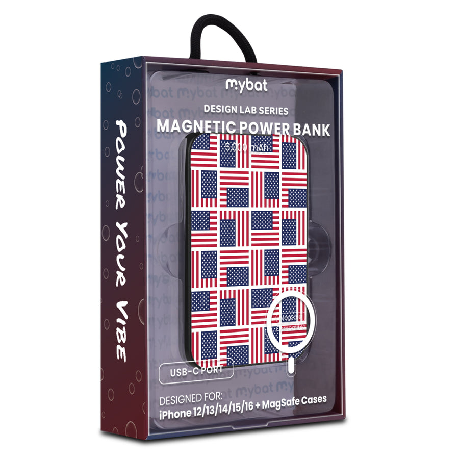 MyBat Design Lab 5000mAh Magnetic Wireless Power Bank - Black – Flag Patchwork - MPBBAT131-BK-519-20.JPG