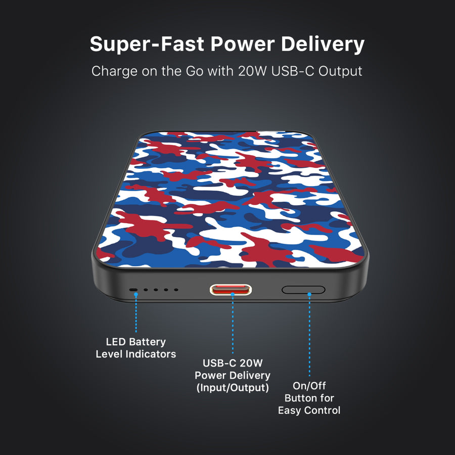MyBat Design Lab 5000mAh Magnetic Wireless Power Bank - Black – Patriot Camo - MPBBAT131-BK-521-6.JPG