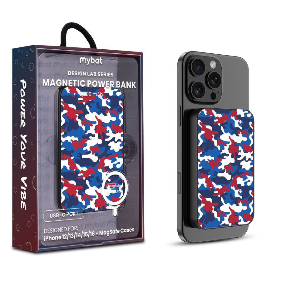 MyBat Design Lab 5000mAh Magnetic Wireless Power Bank - Black – Patriot Camo - MPBBAT131-BK-521.JPG