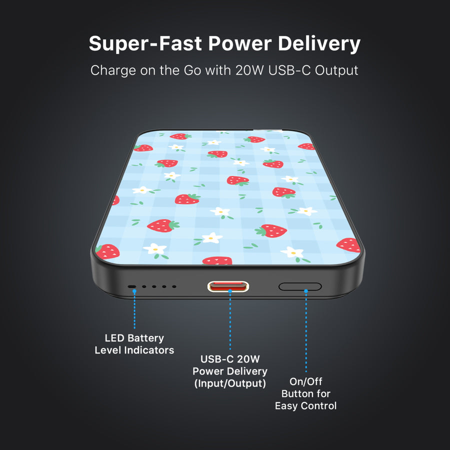 MyBat Design Lab 5000mAh Magnetic Wireless Power Bank - Black – Sweet Strawberry - MPBBAT131-BK-525-6.JPG
