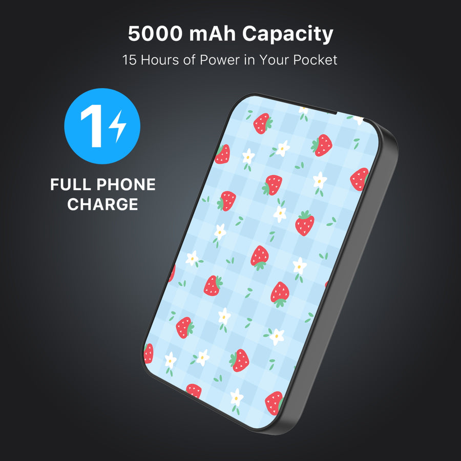 MyBat Design Lab 5000mAh Magnetic Wireless Power Bank - Black – Sweet Strawberry - MPBBAT131-BK-525-7.JPG