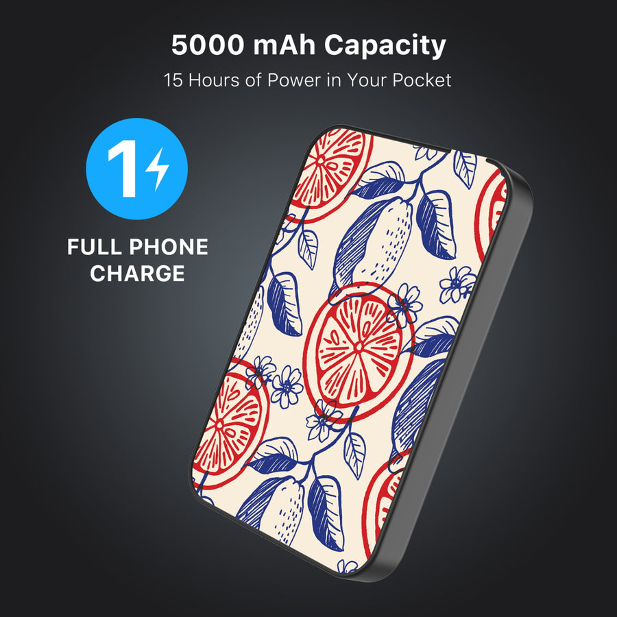 MyBat Design Lab 5000mAh Magnetic Wireless Power Bank - Black – Summer Citrus - MPBBAT131-BK-526-7.JPG