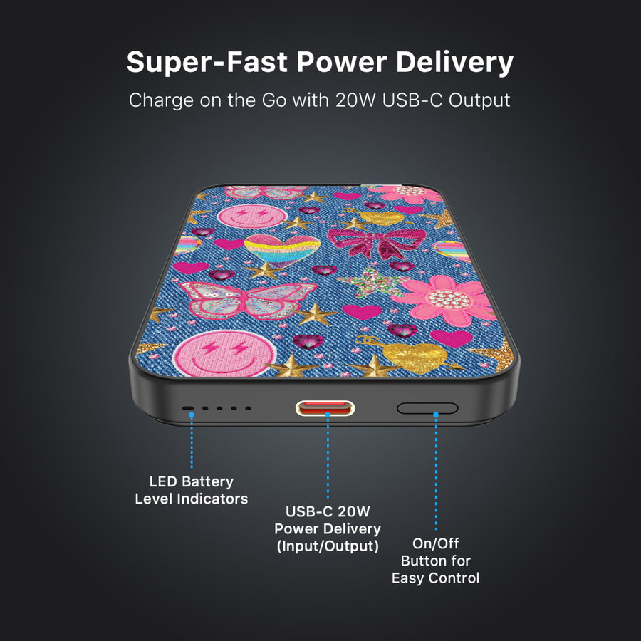 MyBat Design Lab 5000mAh Magnetic Wireless Power Bank - Black – Denim Daze - MPBBAT131-BK-528-6.JPG