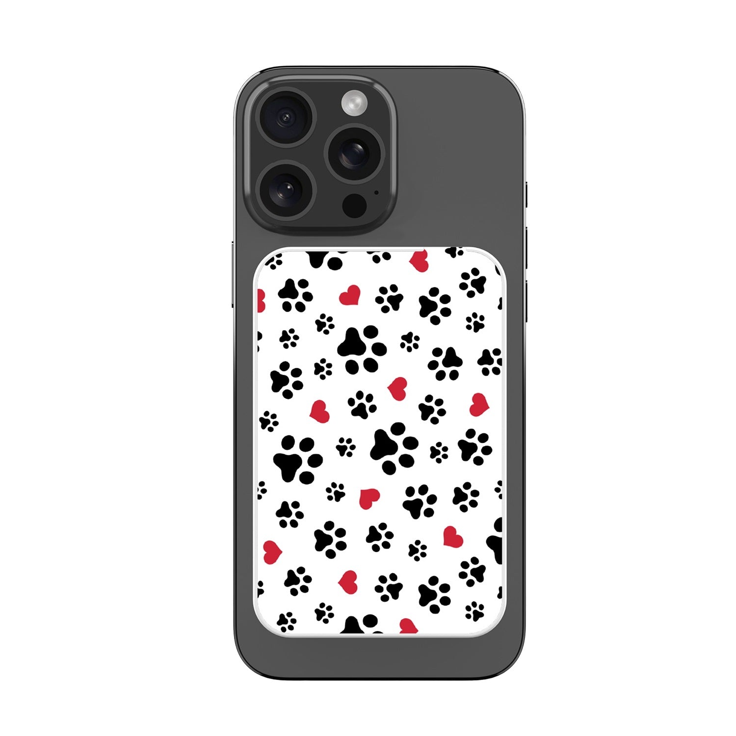 MyBat Design Lab 5000mAh Magnetic Wireless Power Bank - White - Paw Prints and Hearts - MPBBAT132-WH-001-3.jpg