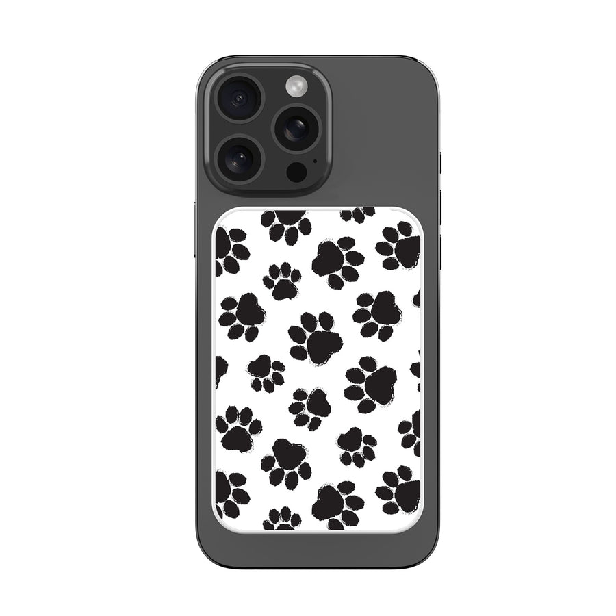 MyBat Design Lab 5000mAh Magnetic Wireless Power Bank - White - Black Paw Prints - MPBBAT132-WH-002-3.jpg