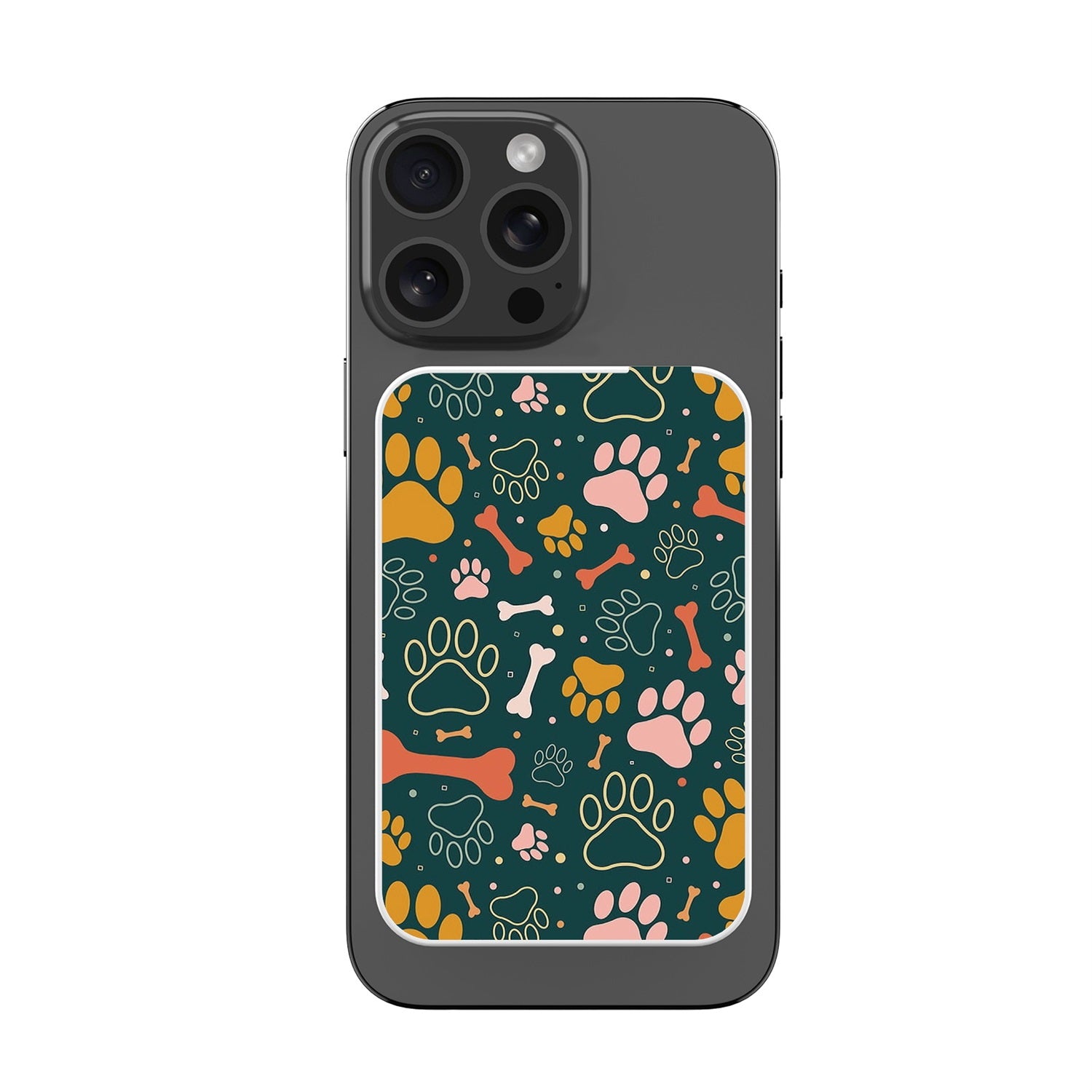 MyBat Design Lab 5000mAh Magnetic Wireless Power Bank - White - Paw Prints & Bones - MPBBAT132-WH-003-3.jpg
