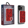 MyBat Design Lab 5000mAh Magnetic Wireless Power Bank - White - Red Leopard Print