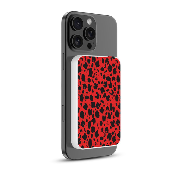 MyBat Design Lab 5000mAh Magnetic Wireless Power Bank - White - Red Leopard Print - MPBBAT132-WH-008-2.jpg