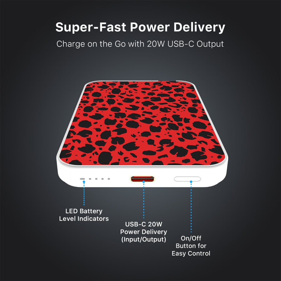 MyBat Design Lab 5000mAh Magnetic Wireless Power Bank - White - Red Leopard Print - MPBBAT132-WH-008-7.jpg