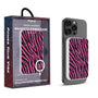 MyBat Design Lab 5000mAh Magnetic Wireless Power Bank - White - Pink Zebra Print